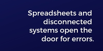 Disconnected spreadsheets quote